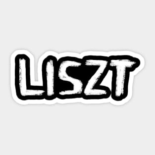 Classic Music Composer: LISZT Sticker